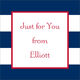 Navy Awning Gift Stickers Image 4 of 5